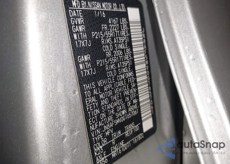 2016 Nissan Juke Sv from USA, damaged, VIN JN8AF5MV0GT657061
